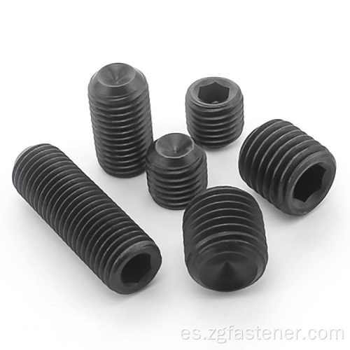 Tornillos de ajuste de casquillo hexágono con tornillo de óxido negro GB80 Point GB80